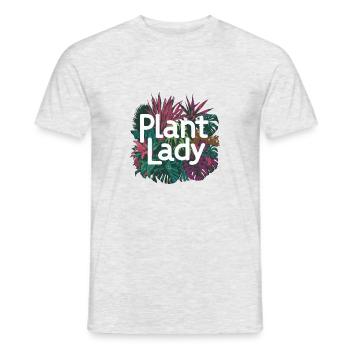 PFLANZEN-LADY - Männer T-Shirt - Grau meliert - Vorne - AI Model Male 178 dark (178cm)