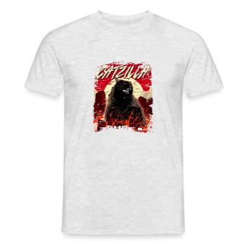 Catzilla Funny Cat Lat Lover Propriétaire de chaton - T-shirt homme - gris chiné - Devant - AI Model Male 178 dark (178cm)
