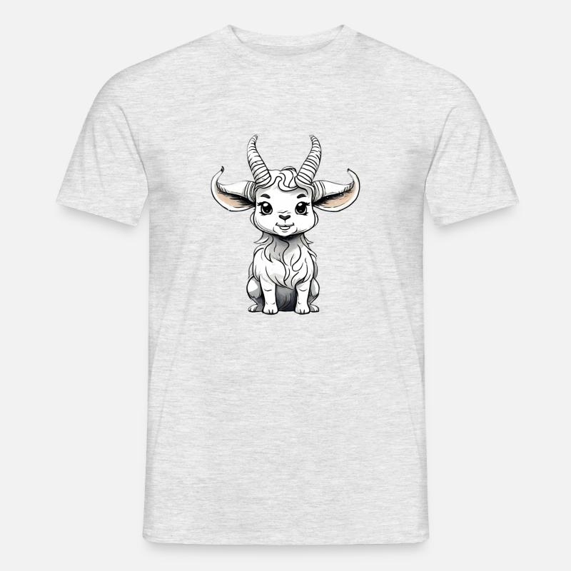 Sternzeichen Steinbock - Männer T-Shirt - Grau meliert