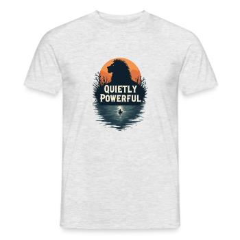 INTROVERTI - T-shirt homme - gris chiné - Devant - AI Model Male 178 dark (178cm)
