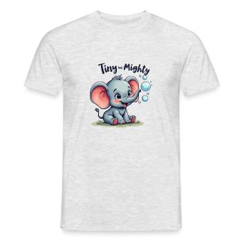 ELEPHANT - Men's T-Shirt - heather grey - Front - AI Model Male 178 dark (178cm)