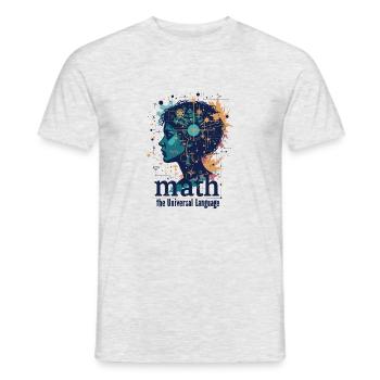 MATHEMATICS - Men's T-Shirt - heather grey - Front - AI Model Male 178 dark (178cm)