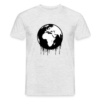 humorous t-shirt, men's gift, women's, humorous - Men's T-Shirt - heather grey - Front - AI Model Male 178 dark (178cm)