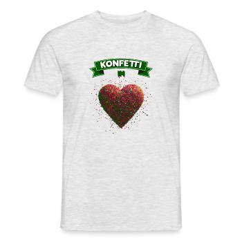 confettis carnaval carnaval design amusant - T-shirt homme - gris chiné - Devant - AI Model Male 178 dark (178cm)