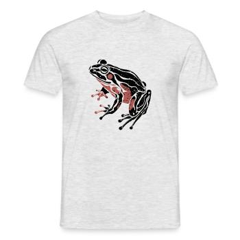 RANA - T-shirt uomo - grigio melange - Fronte - AI Model Male 178 dark (178cm)