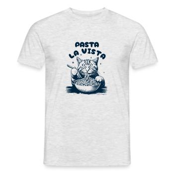 Pasta La Vista - Männer T-Shirt - Grau meliert - Vorne - AI Model Male 178 dark (178cm)