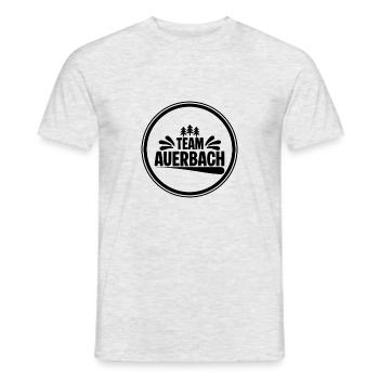 Team Auerbach - Männer T-Shirt - Grau meliert - Vorne - AI Model Male 178 dark (178cm)