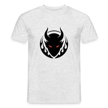 DUNKLER GEIST - Männer T-Shirt - Grau meliert - Vorne - AI Model Male 178 dark (178cm)