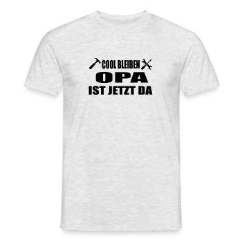 Opa - Männer T-Shirt - Grau meliert - Vorne - AI Model Male 178 dark (178cm)
