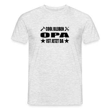 Opa - Männer T-Shirt - Grau meliert - Vorne - AI Model Male 178 dark (178cm)