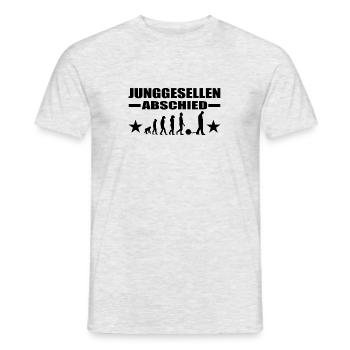 JGA - Männer T-Shirt - Grau meliert - Vorne - AI Model Male 178 dark (178cm)