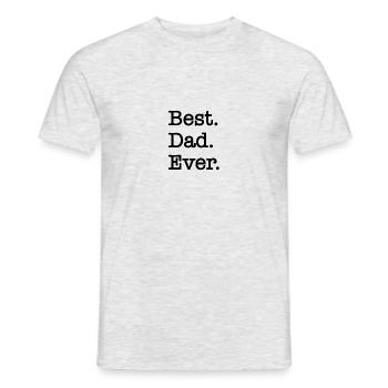 Best Dad Ever - Männer T-Shirt - Grau meliert - Vorne - AI Model Male 178 dark (178cm)