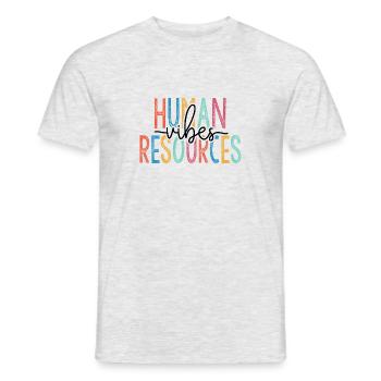 Human Resources Vibes - Men's T-Shirt - heather grey - Front - AI Model Male 178 dark (178cm)