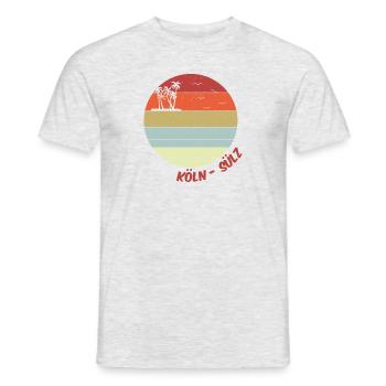 Koeln Suelz Shirt - Männer T-Shirt - Grau meliert - Vorne - AI Model Male 178 dark (178cm)