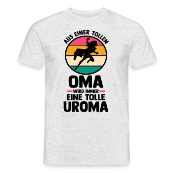 Mutter Mama Großmutter Oma - Männer T-Shirt - Grau meliert - Vorne - AI Model Male 178 dark (178cm)
