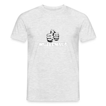 Kosename Mullemaus Geschenkidee - Männer T-Shirt - Grau meliert - Vorne - AI Model Male 178 dark (178cm)