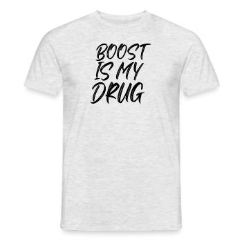 Boost is my Drug Auto Tuning Leidenschaft Geschenk - Männer T-Shirt - Grau meliert - Vorne - AI Model Male 178 dark (178cm)