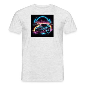 JDM Sportcar tuning Driftcar Voiture Cadeau PS - T-shirt homme - gris chiné - Devant - AI Model Male 178 dark (178cm)
