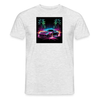 JDM Sportcar tuning Driftcar Voiture Cadeau PS - T-shirt homme - gris chiné - Devant - AI Model Male 178 dark (178cm)