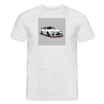 JDM Sportcar Tuning City Drift Highway Cadeau - T-shirt homme - gris chiné - Devant - AI Model Male 178 dark (178cm)