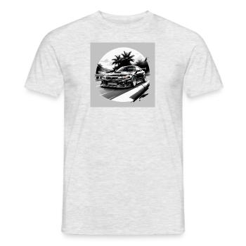 JDM Sportcar Tuning Voiture de ville Cadeau Autoroute - T-shirt homme - gris chiné - Devant - AI Model Male 178 dark (178cm)