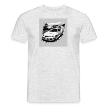 JDM Sportcar Tuning City Drift Cadeau Voiture - T-shirt homme - gris chiné - Devant - AI Model Male 178 dark (178cm)