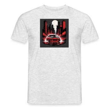 JDM Sportcar Tuning City Drift Cadeau Voiture - T-shirt homme - gris chiné - Devant - AI Model Male 178 dark (178cm)