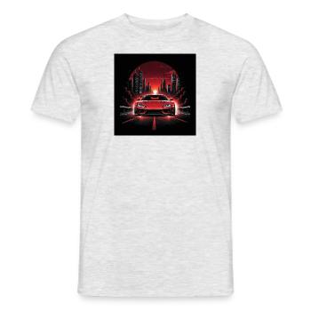 JDM Sportcar Tuning City Drift Cadeau Voiture - T-shirt homme - gris chiné - Devant - AI Model Male 178 dark (178cm)