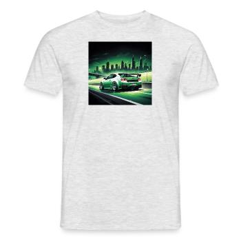 JDM Sportcar Tuning City Drift Cadeau Voiture - T-shirt homme - gris chiné - Devant - AI Model Male 178 dark (178cm)