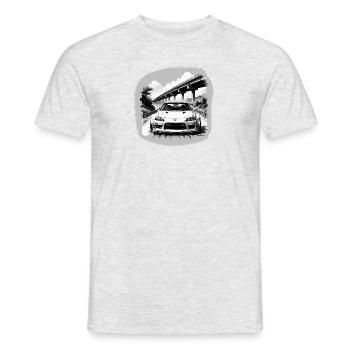 JDM Sportcar Tuning Driftcar Car Gift PS - Men's T-Shirt - heather grey - Front - AI Model Male 178 dark (178cm)