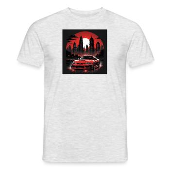 JDM Sportcar tuning Driftcar Voiture Cadeau PS - T-shirt homme - gris chiné - Devant - AI Model Male 178 dark (178cm)