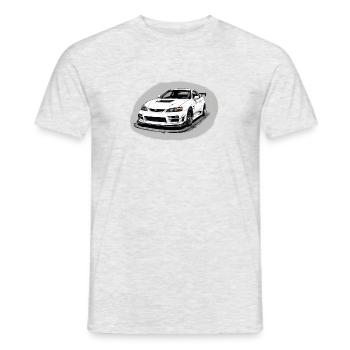 JDM Sportcar tuning Driftcar Voiture Cadeau PS - T-shirt homme - gris chiné - Devant - AI Model Male 178 dark (178cm)