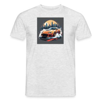 JDM Sportcar tuning Driftcar Voiture Cadeau PS - T-shirt homme - gris chiné - Devant - AI Model Male 178 dark (178cm)