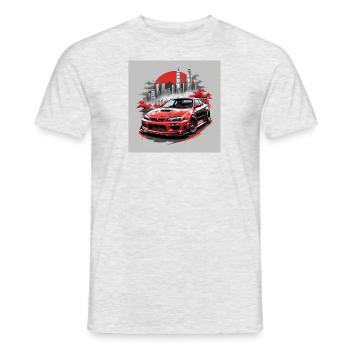 JDM Sportcar Tuning Driftcar Car Gift PS City - Men's T-Shirt - heather grey - Front - AI Model Male 178 dark (178cm)
