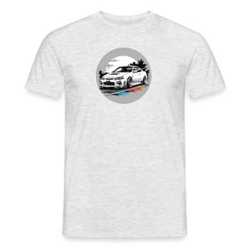 JDM Sportcar tuning Driftcar Voiture Cadeau PS - T-shirt homme - gris chiné - Devant - AI Model Male 178 dark (178cm)