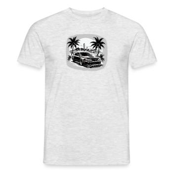 JDM Sportcar tuning Driftcar Voiture Cadeau PS - T-shirt homme - gris chiné - Devant - AI Model Male 178 dark (178cm)
