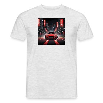 JDM Sportcar tuning Driftcar Voiture Cadeau Japon - T-shirt homme - gris chiné - Devant - AI Model Male 178 dark (178cm)