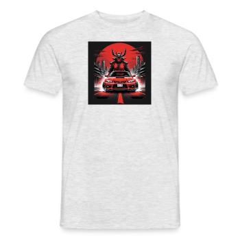 JDM Sportcar tuning Driftcar Voiture Cadeau Samouraï - T-shirt homme - gris chiné - Devant - AI Model Male 178 dark (178cm)