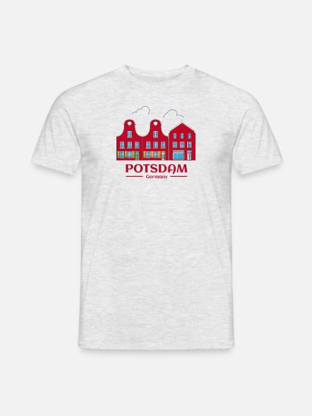 potsdam_stadt - Männer T-Shirt - Grau meliert