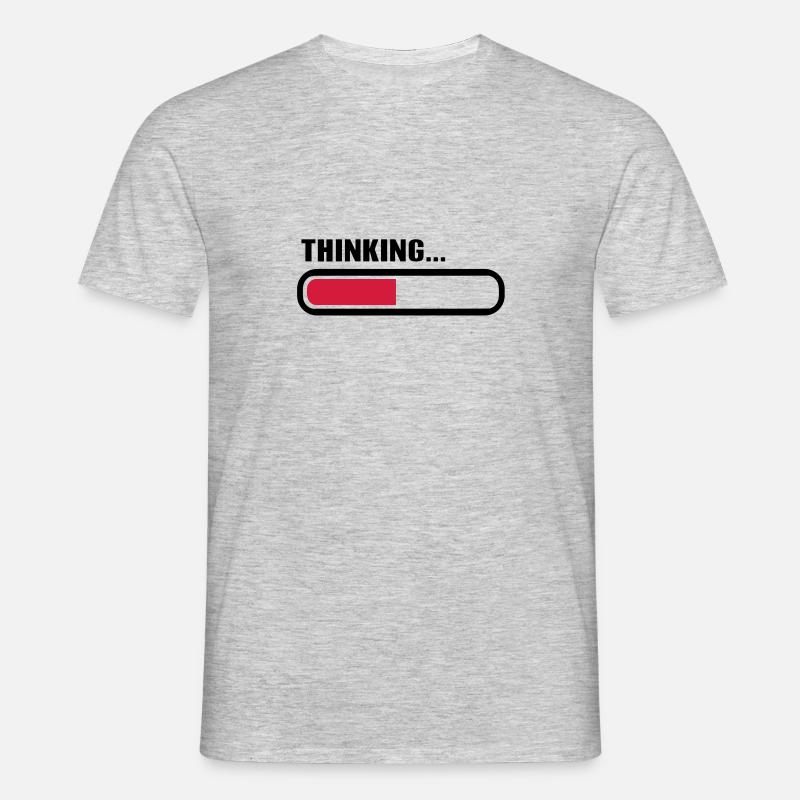 Thinking loading - Men's T-Shirt - heather grey