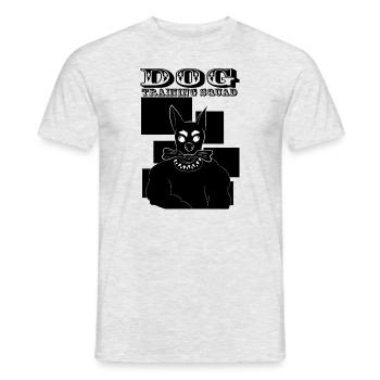Dog Training Squad Lustiger professioneller - Männer T-Shirt - Grau meliert - Vorne - AI Model Male 178 dark (178cm)
