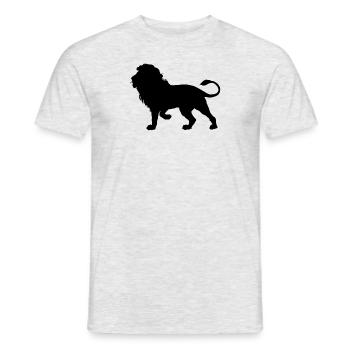 Lion Classic - Men's T-Shirt - heather grey - Front - AI Model Male 178 dark (178cm)
