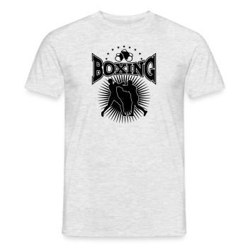 Boxe Boxeur Boxe Boxe Arts Martiaux Sports - T-shirt homme - gris chiné - Devant - AI Model Male 178 dark (178cm)