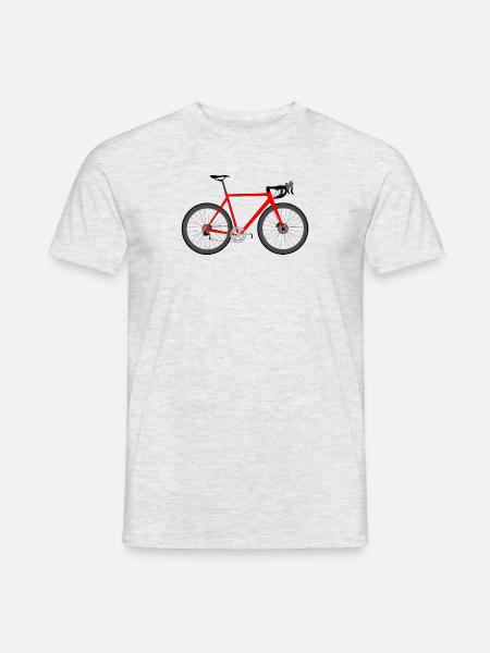 Samsi-Shirts Rennrad rot - Männer T-Shirt - Grau meliert