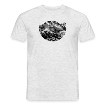 Love the Mountains - T-shirt homme - gris chiné - Devant - AI Model Male 178 dark (178cm)