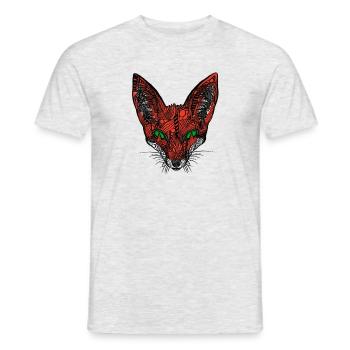 Fox - Men's T-Shirt - heather grey - Front - AI Model Male 178 dark (178cm)