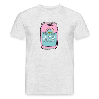 Cadeau du soleil de la bière pour les amateurs de bière - T-shirt homme - gris chiné - Devant - AI Model Male 178 dark (178cm)