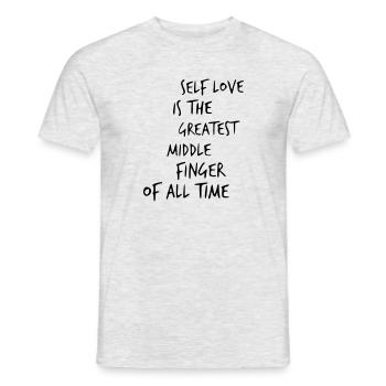 Funny Funny Funny Cool New Cool Saying Sayings - Men's T-Shirt - heather grey - Front - AI Model Male 178 dark (178cm)