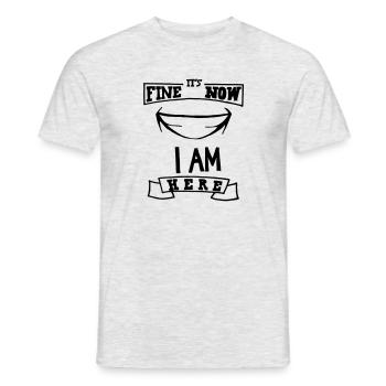 All Might / My Hero Academia / Anime / - Men's T-Shirt - heather grey - Front - AI Model Male 178 dark (178cm)