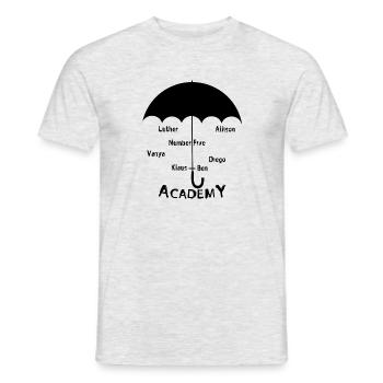 Regenschirmakademie, Luther, Allison, Vanya ... schwarz - Männer T-Shirt - Grau meliert - Vorne - AI Model Male 178 dark (178cm)